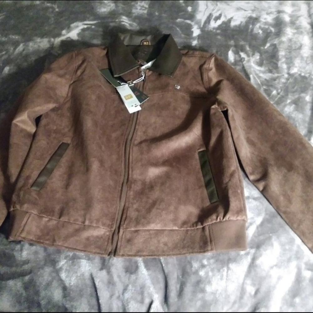 "Superlative Fashion" suede jacket (XL)